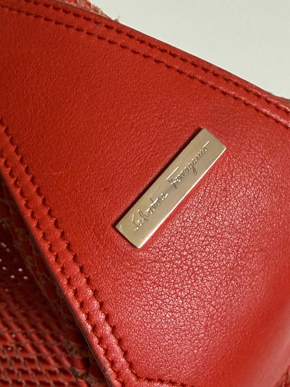 Salvatore Ferragamo Woven Leather Hobo Bag - Picture 16 of 16